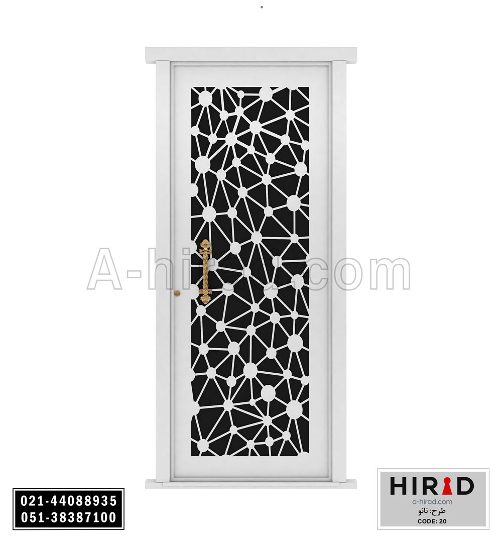 درب فلزی لیزری تک لنگه  کد1020